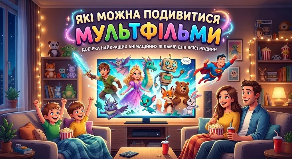 Топ мультфільмів які можна подивитися у будь-якому віці