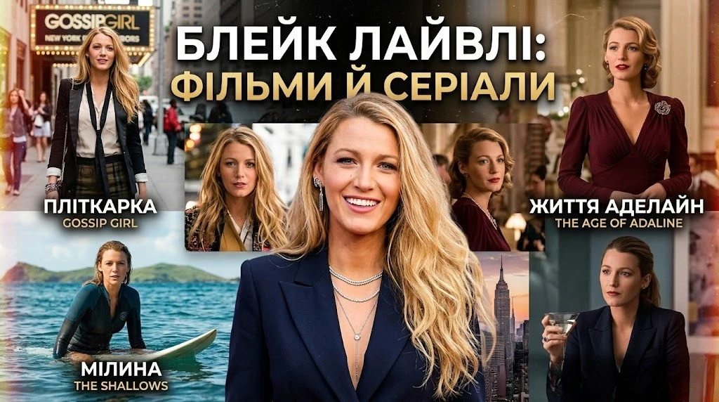 Блейк Лайвлі фільми й серіали: повна добірка