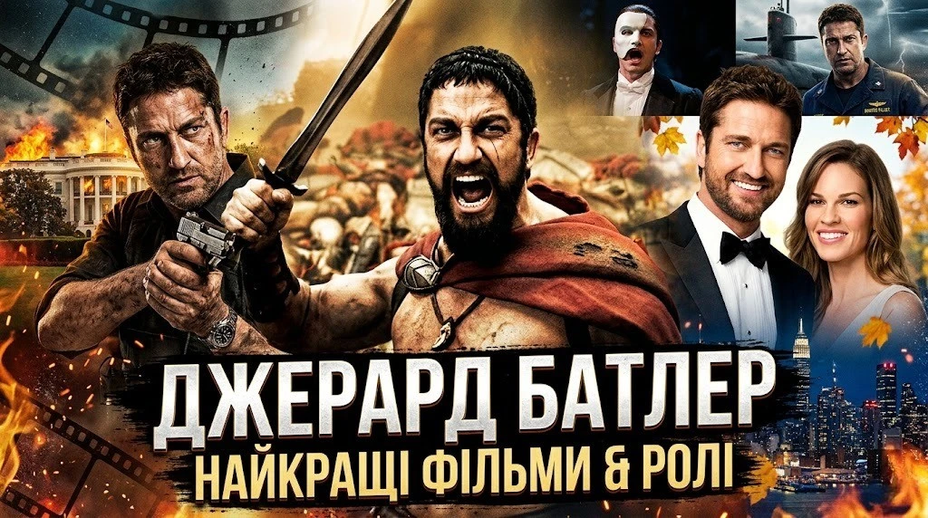 Найкращі фільми Джерарда Батлера для домашнього перегляду