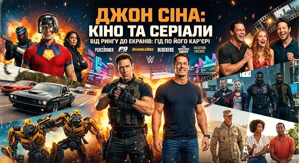 Повний список фільмів і серіалів Джона Сіни