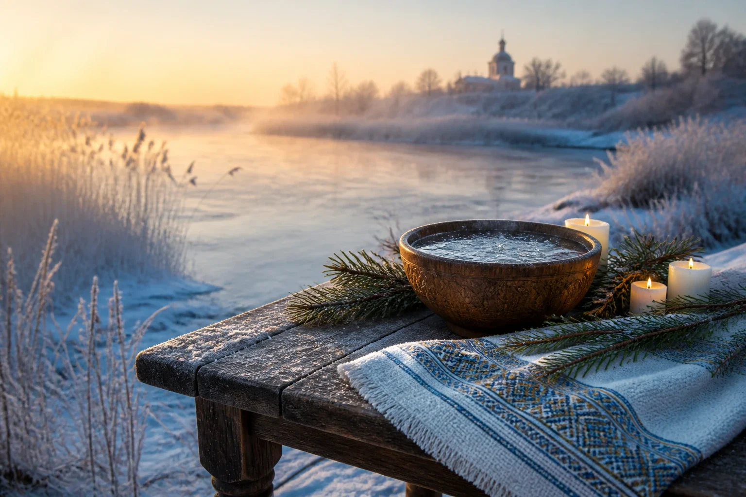 Привітання на свято Водохреща