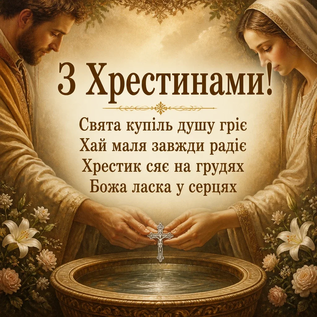 короткі привітання з хрестинами короткі привітання з хрестинами