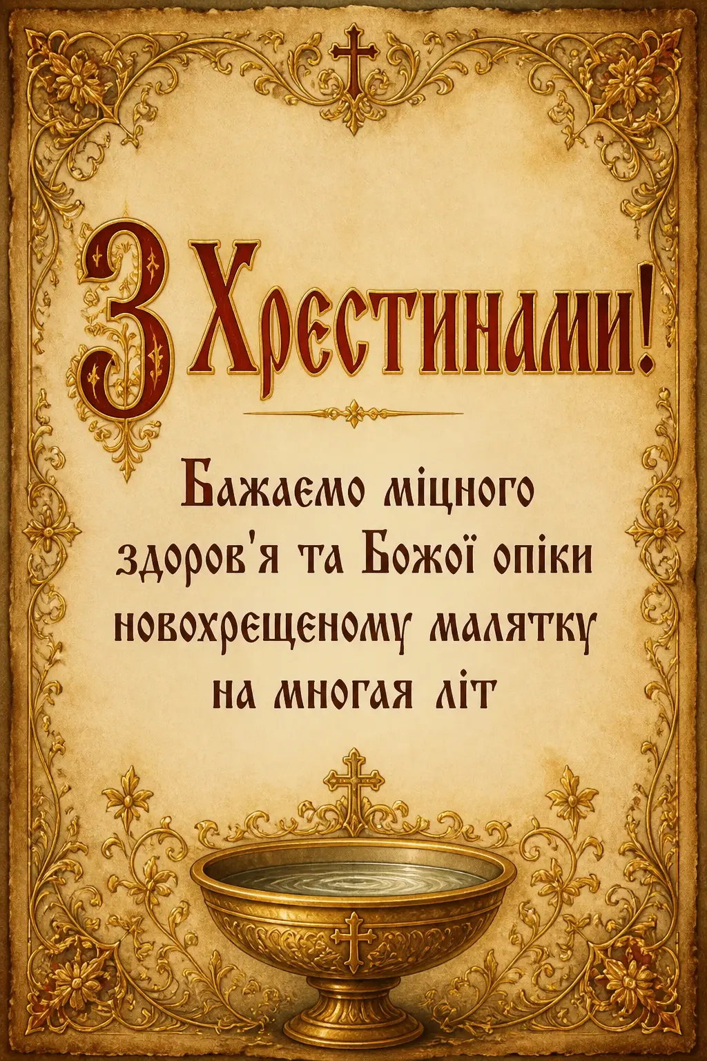 короткі привітання з хрестинами короткі привітання з хрестинами