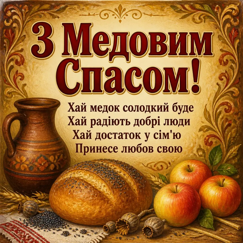 привітання з медовим спасом привітання з медовим спасом
