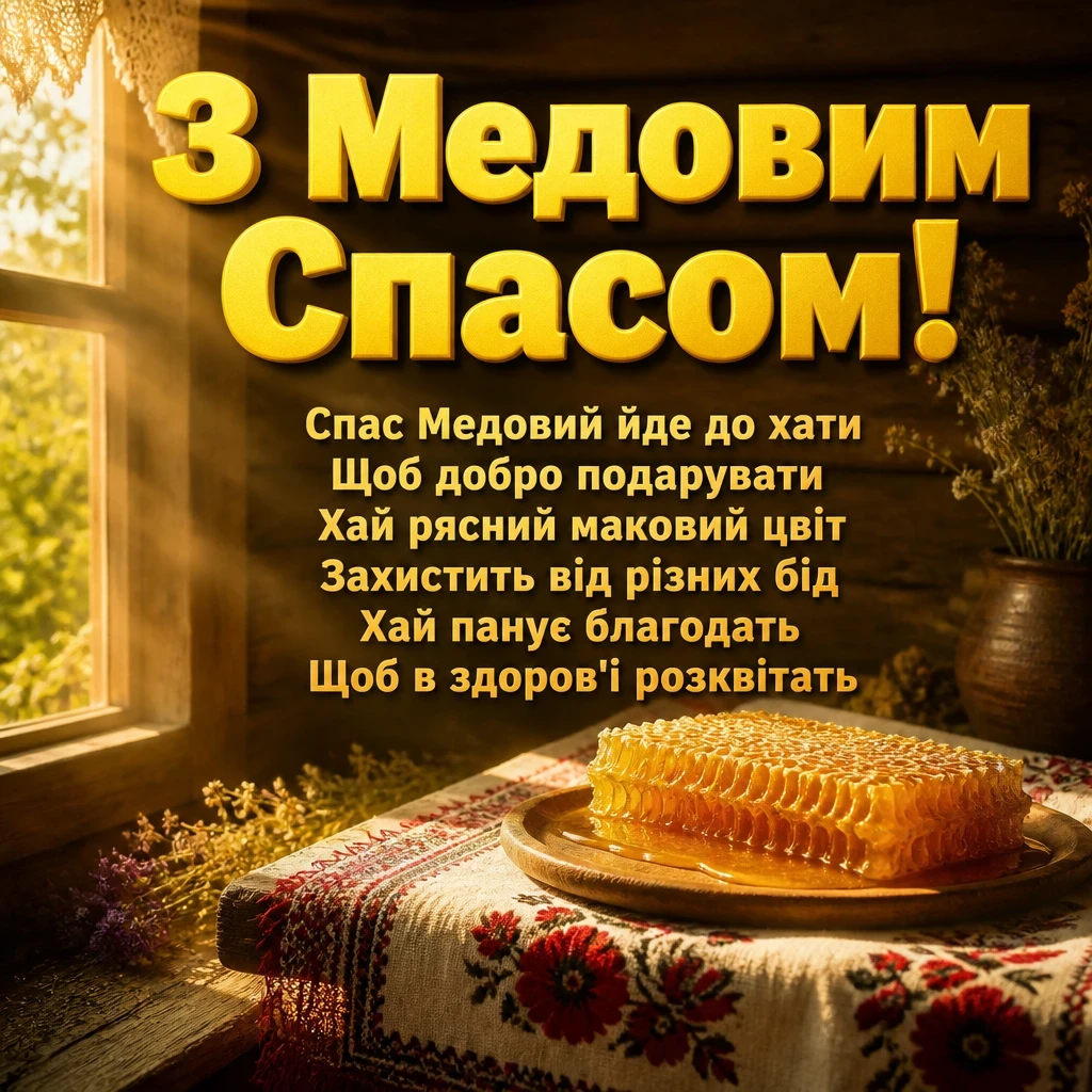 привітання з медовим спасом привітання з медовим спасом
