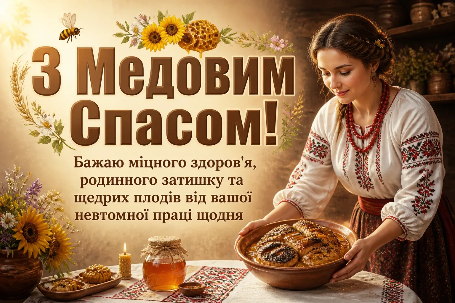 привітання з медовим спасом привітання з медовим спасом
