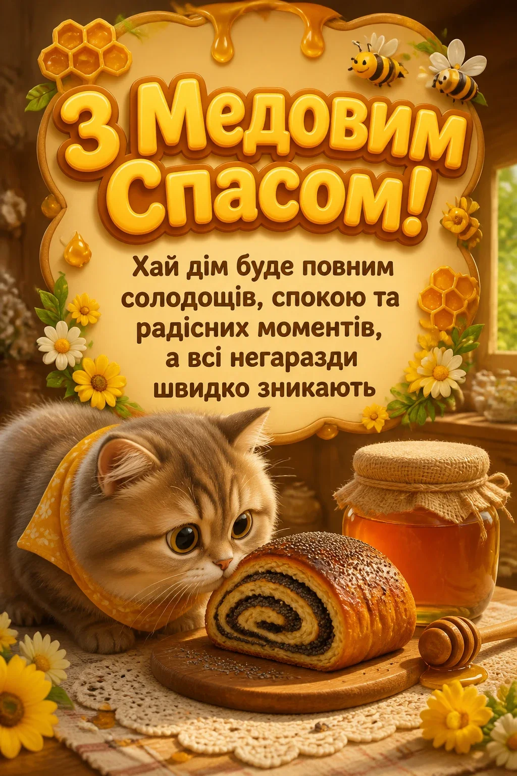 привітання з медовим спасом привітання з медовим спасом
