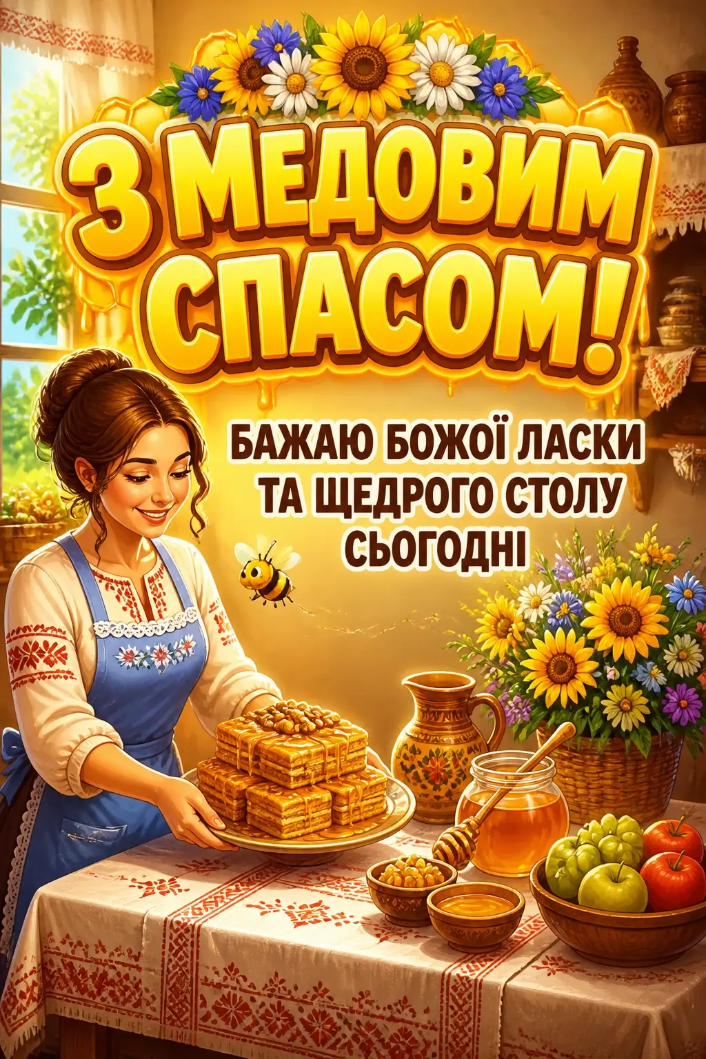 привітання з медовим спасом привітання з медовим спасом