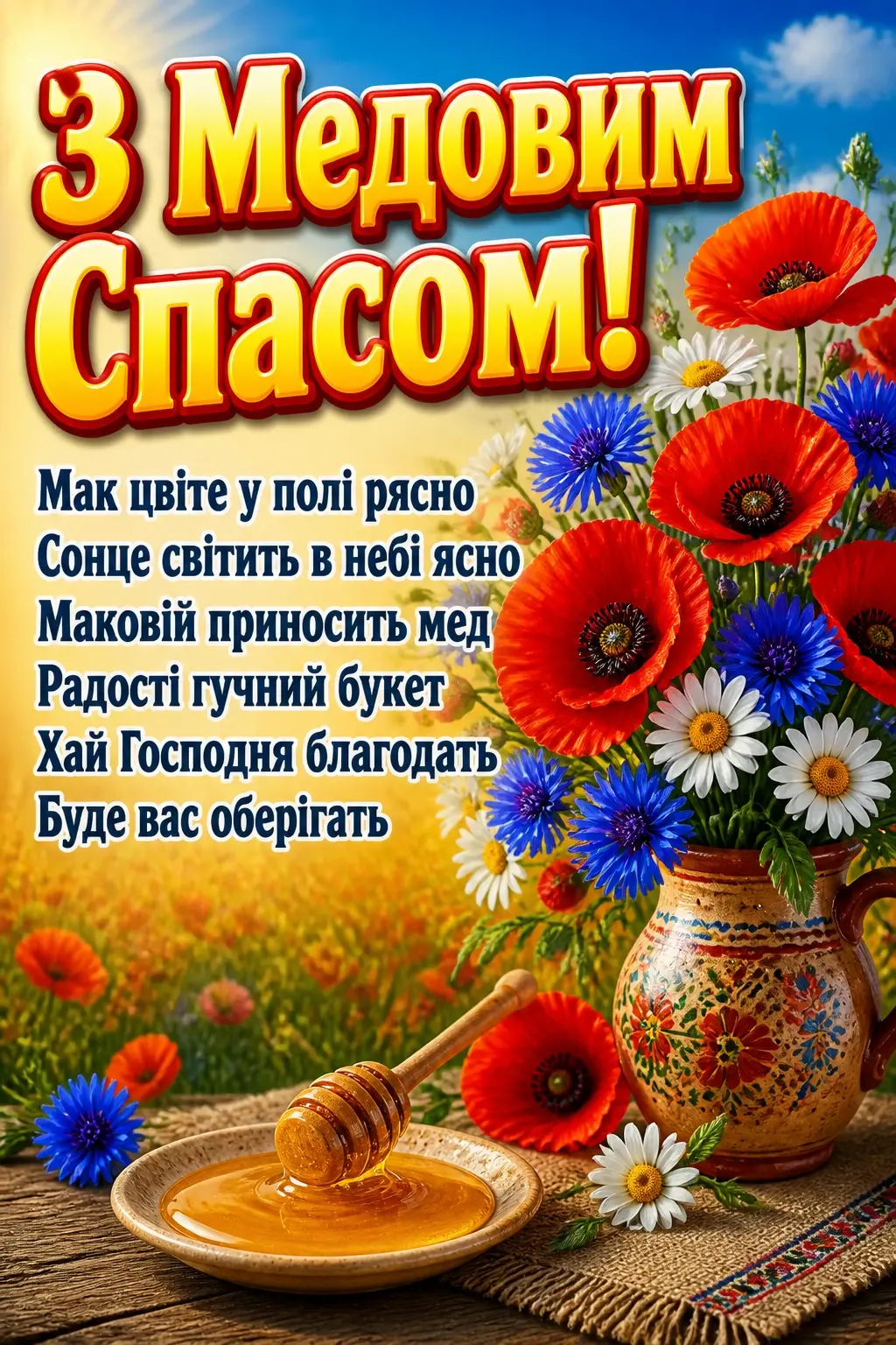 привітання з медовим спасом привітання з медовим спасом