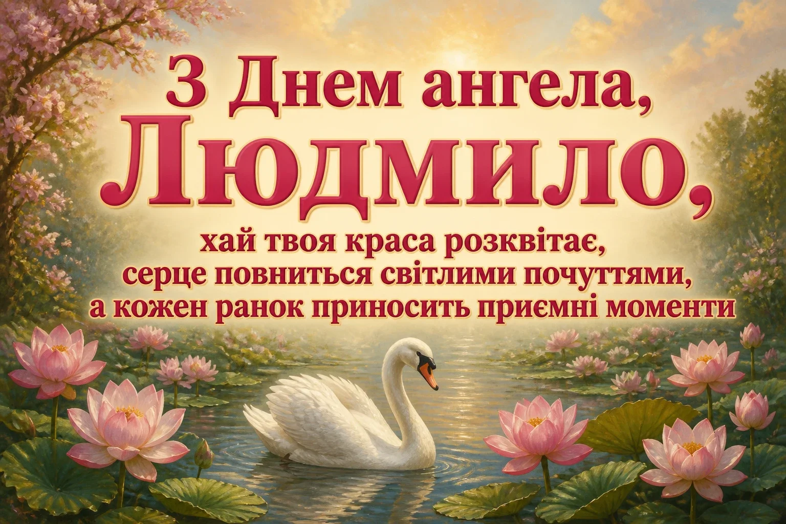 привітання з днем ангела людмили привітання з днем ангела людмили
