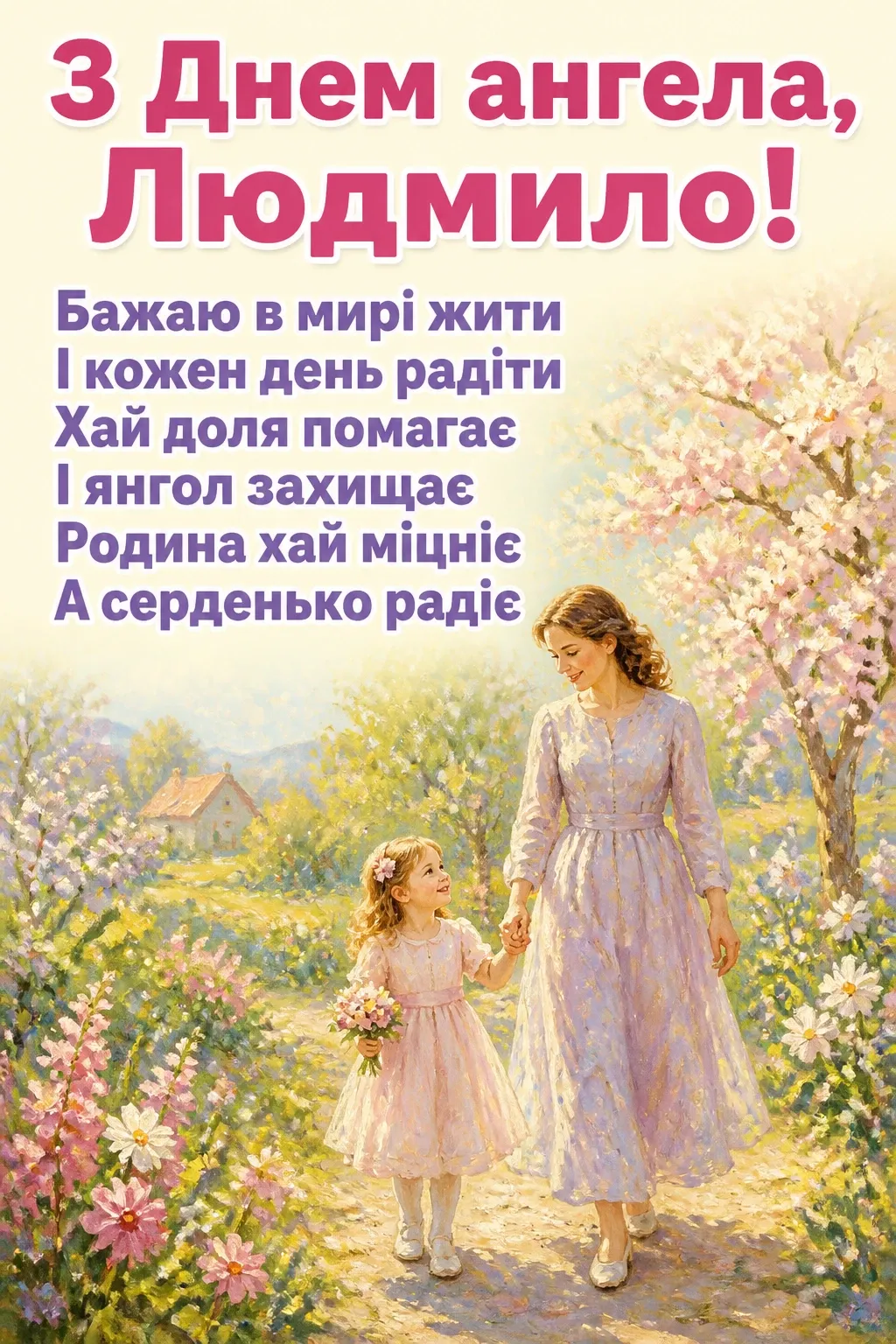 привітання з днем ангела людмили привітання з днем ангела людмили
