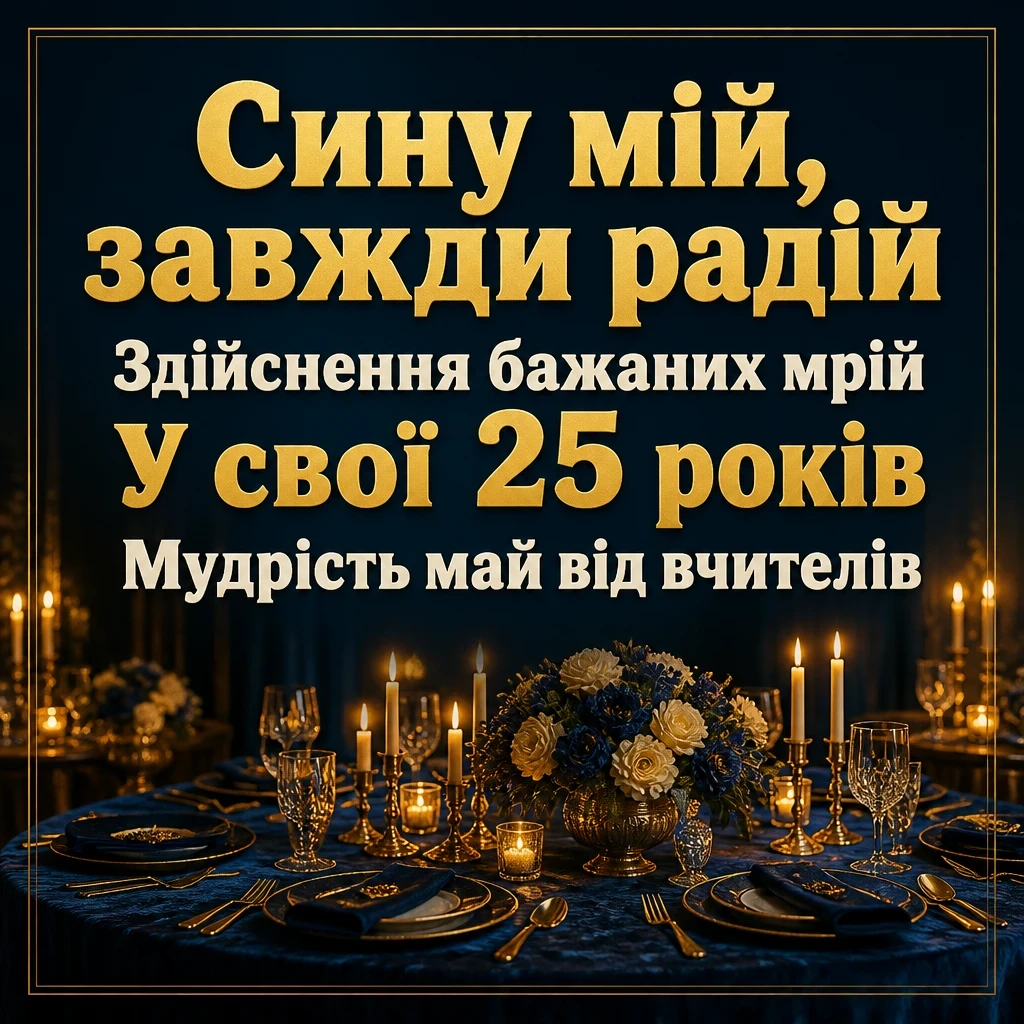 зворушливі привітання з днем народження сина 25 років зворушливі привітання з днем народження сина 25 років