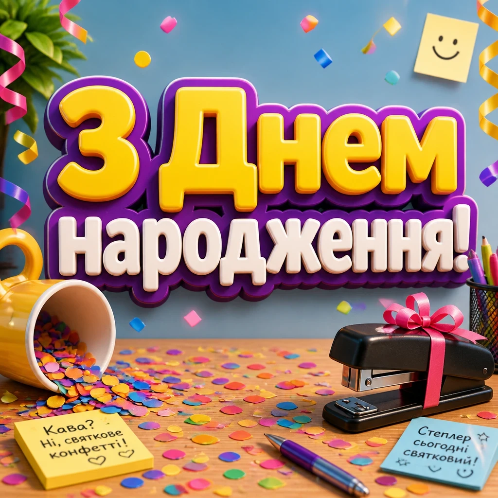 привітання колезі з днем народження своїми словами