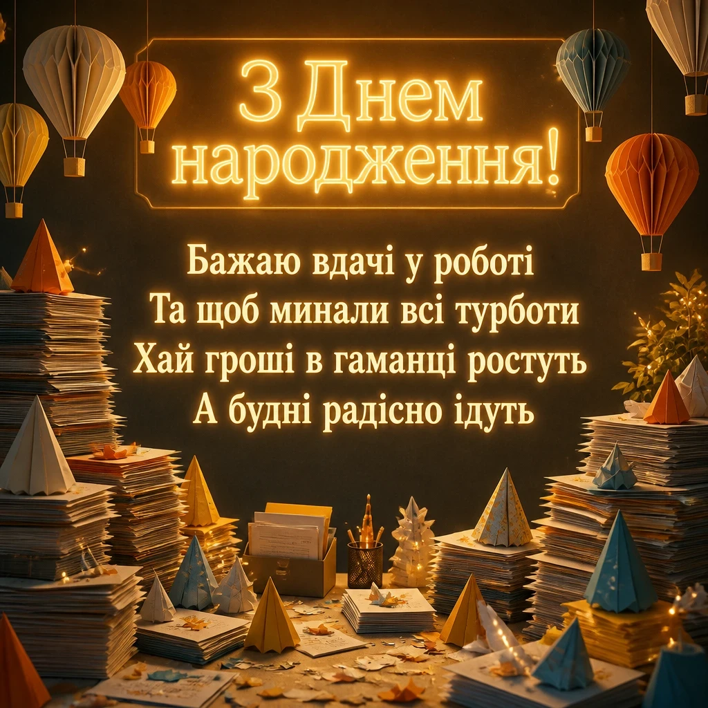 привітання колезі з днем народження своїми словами