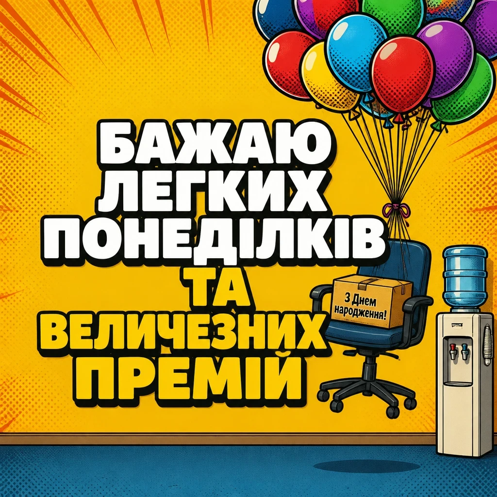 привітання колезі з днем народження своїми словами