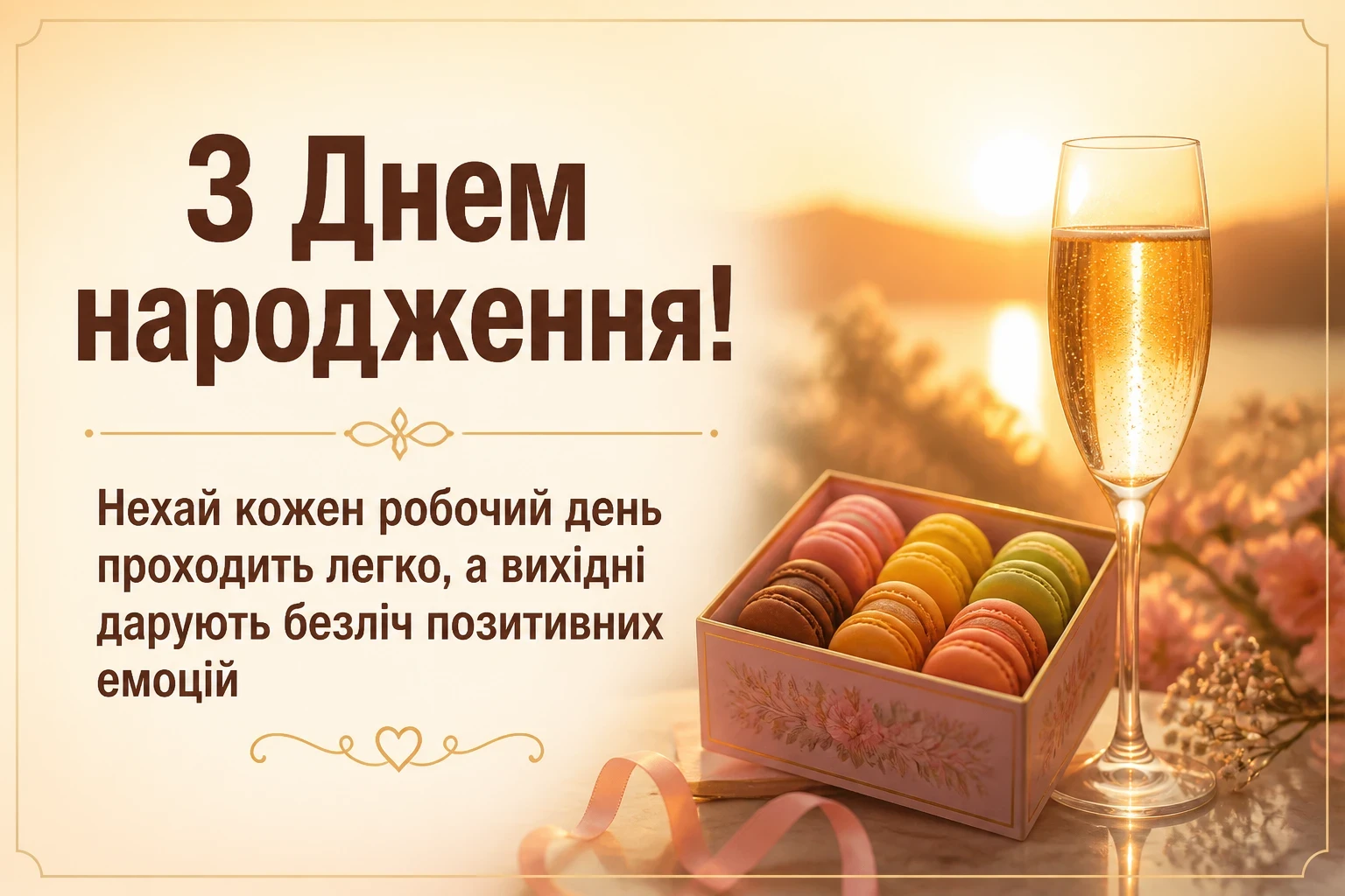 привітання колезі з днем народження своїми словами