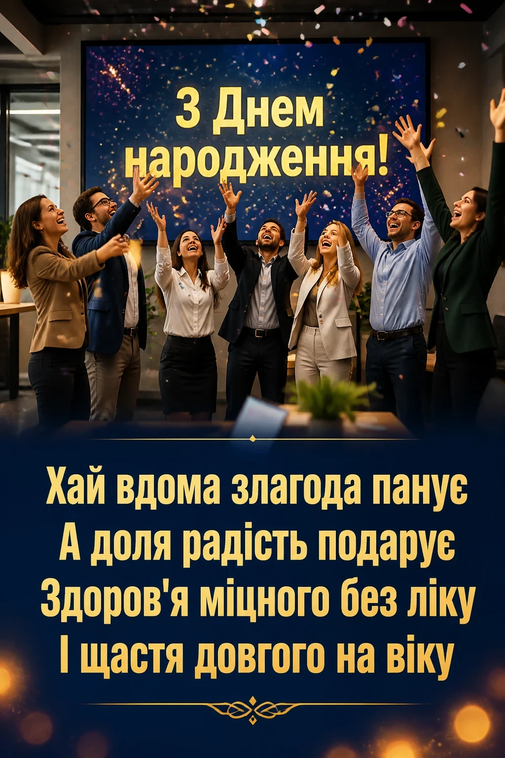 привітання колезі з днем народження своїми словами