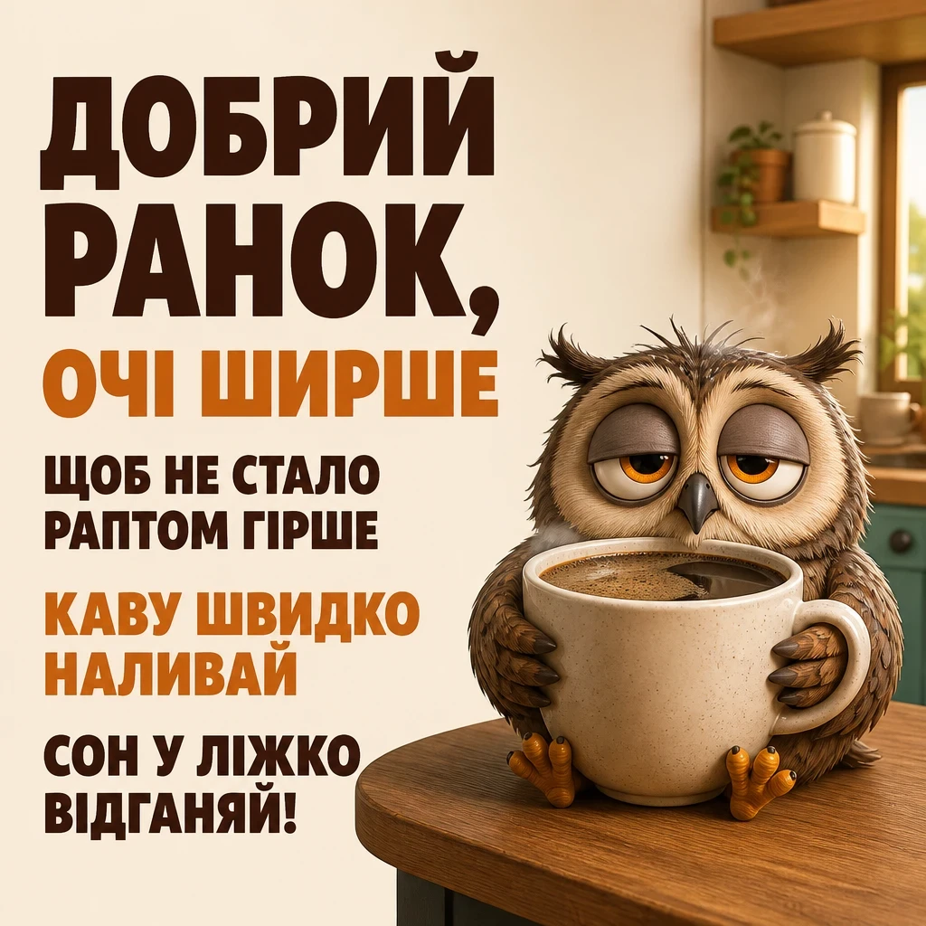 незвичайне ранкове привітання