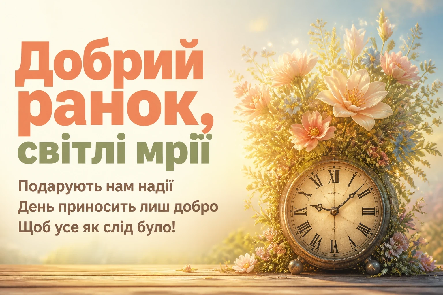 незвичайне ранкове привітання