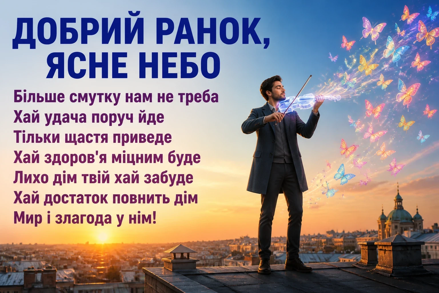 незвичайне ранкове привітання