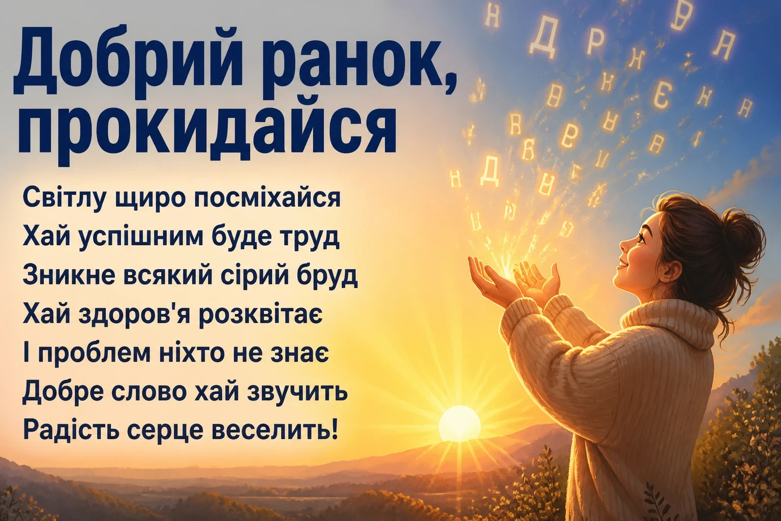 незвичайне ранкове привітання