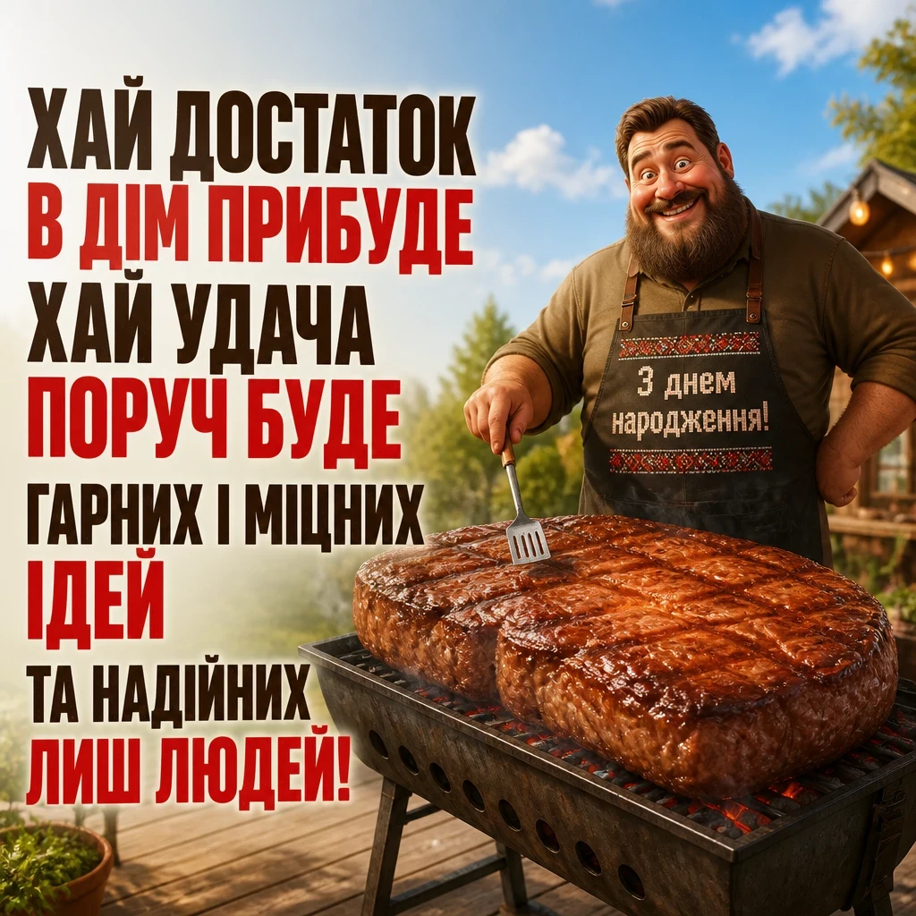 привітання з днем народження мужчині українською мовою