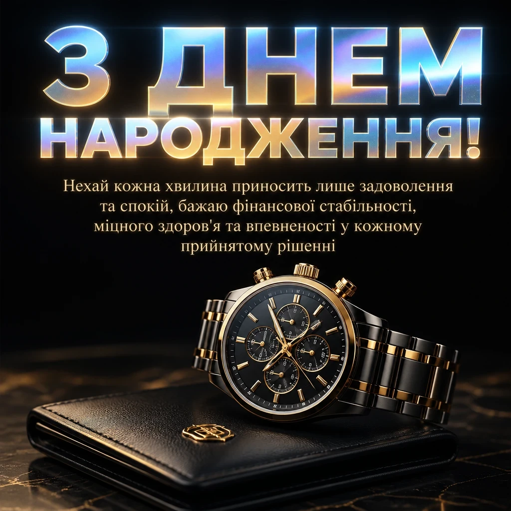 привітання з днем народження мужчині українською мовою