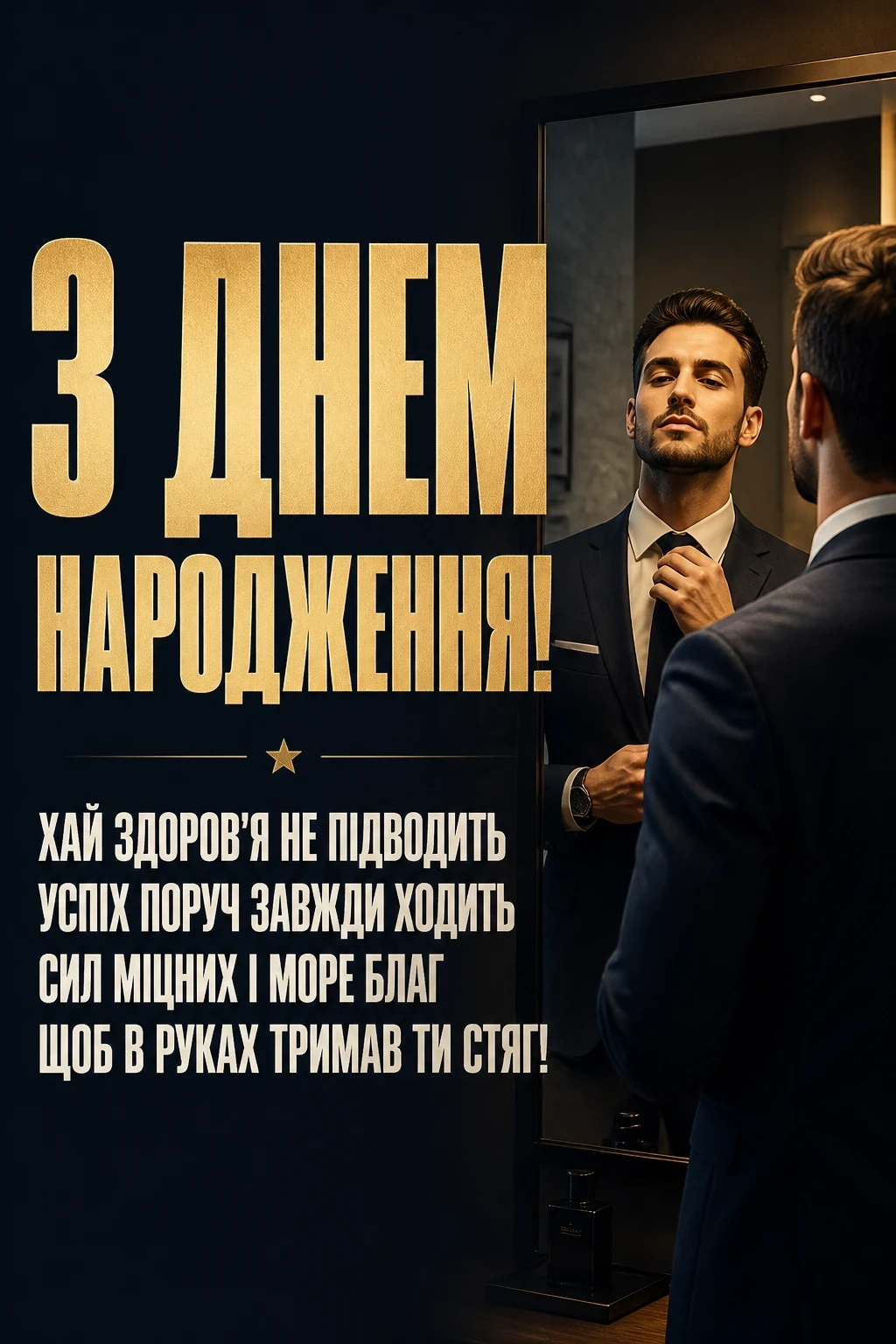 привітання з днем народження мужчині українською мовою