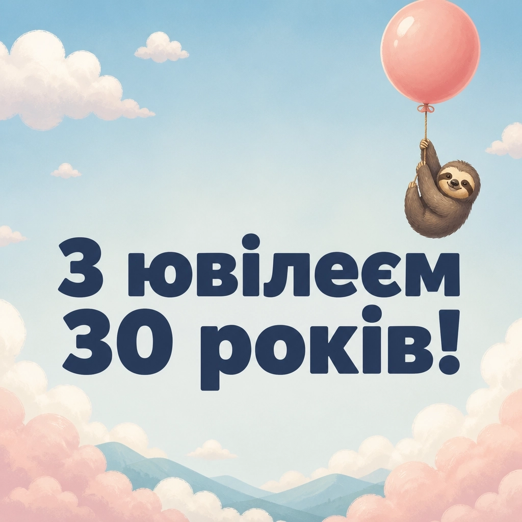 привітання з 30-річчям подрузі прикольні