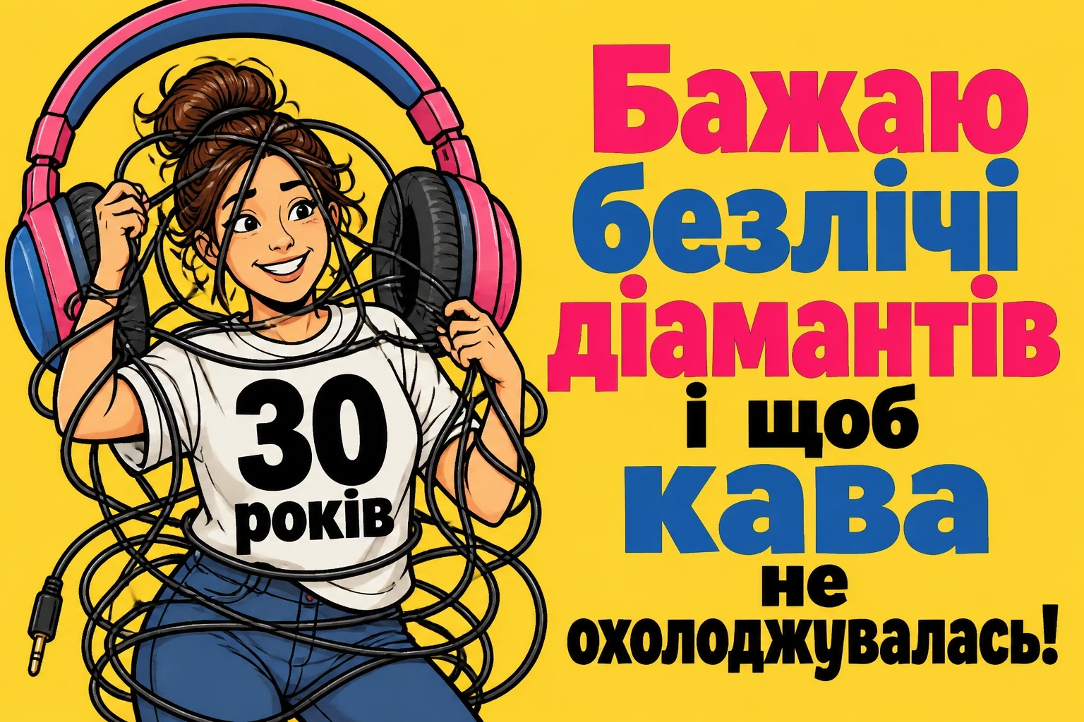 привітання з 30-річчям подрузі прикольні