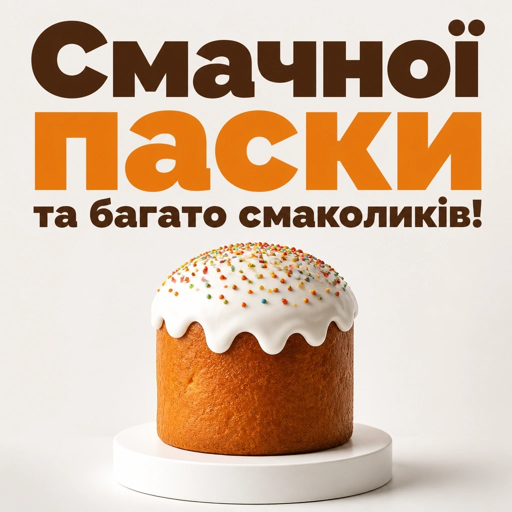 смачної паски привітання
