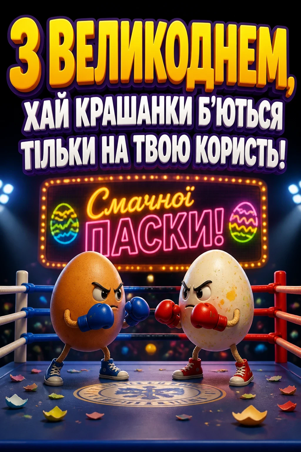 смачної паски привітання
