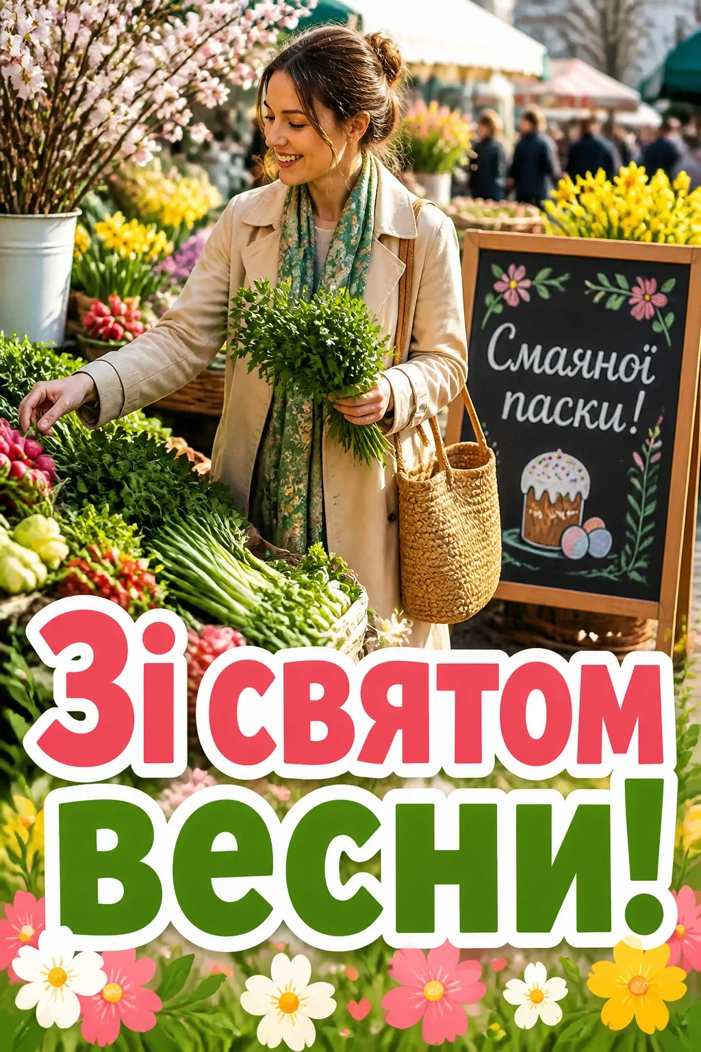 смачної паски привітання