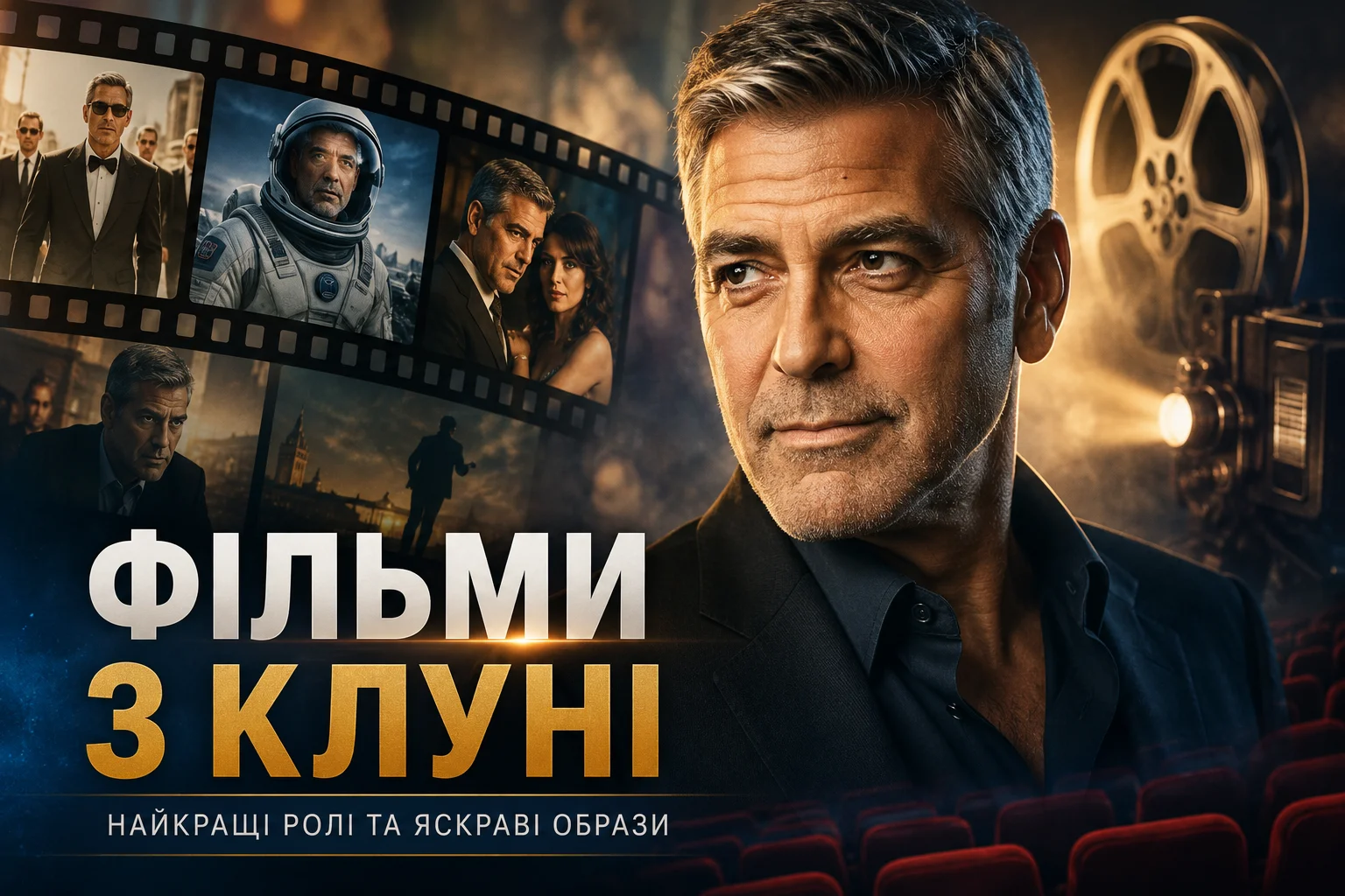 Топ фільмів з Клуні для вечірнього перегляду